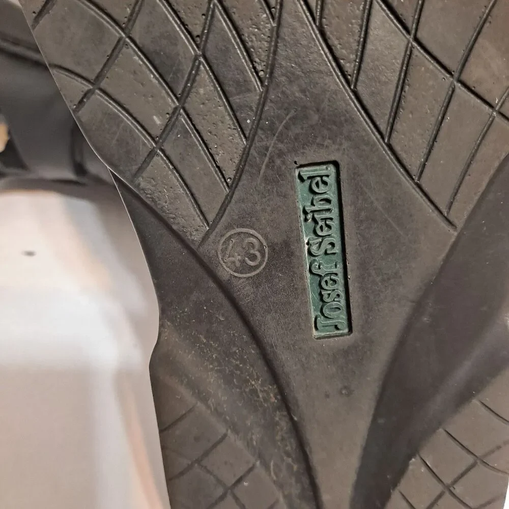 Josef Seibel Men’s Black Leather Strappy Walking Fishermans Sandals  EU 43 - Picture 10 of 10